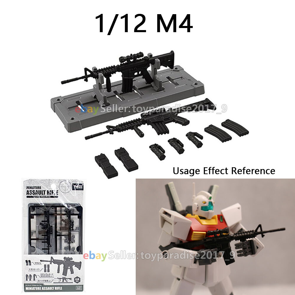Yamada 1/12 Scale Weapon Set Model For 6&Prime; Action Figure Dolls Figma SHF Stand