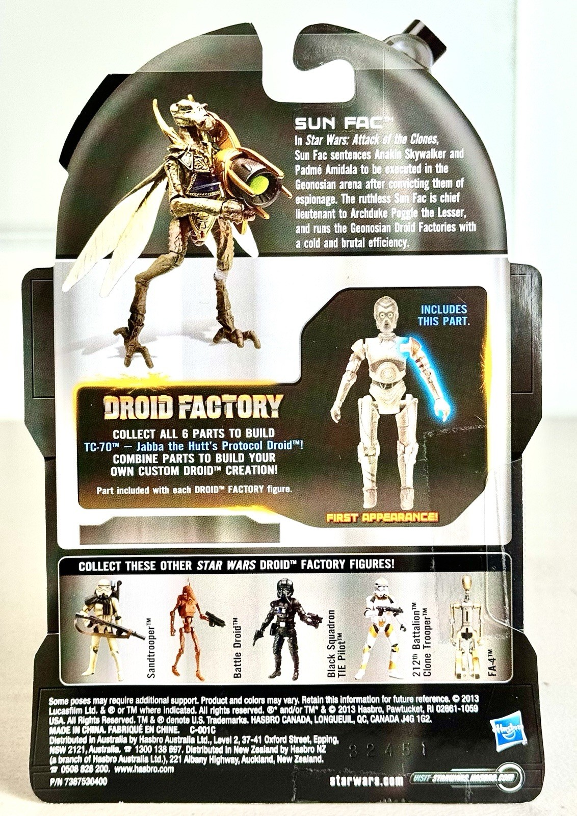 Star Wars Legacy collection SUN FAC droid factory Clean