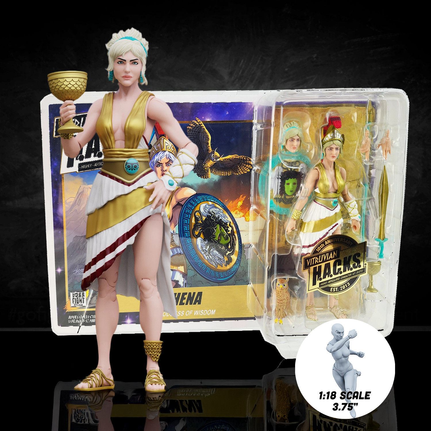 Vitruvian H.A.C.K.S. Action Figure – Athena 10th Anniversary Edition – Legendary