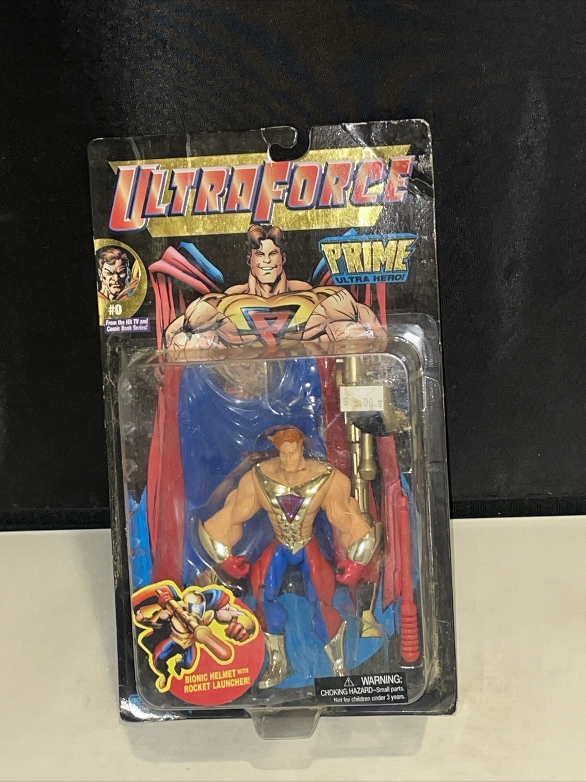 Prime Gold 1995 Galoob Ultraforce #0 New on Card Action Figure