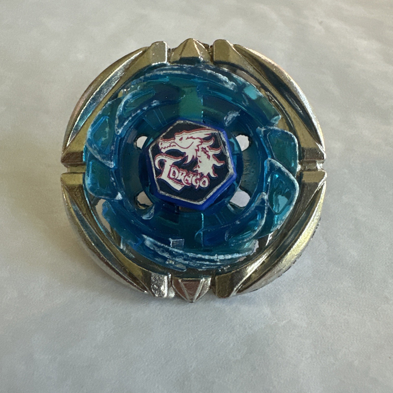 Beyblade Metal Fusion Lighting L-Drago 100HF Authentic Takara Tomy Blue/Silver