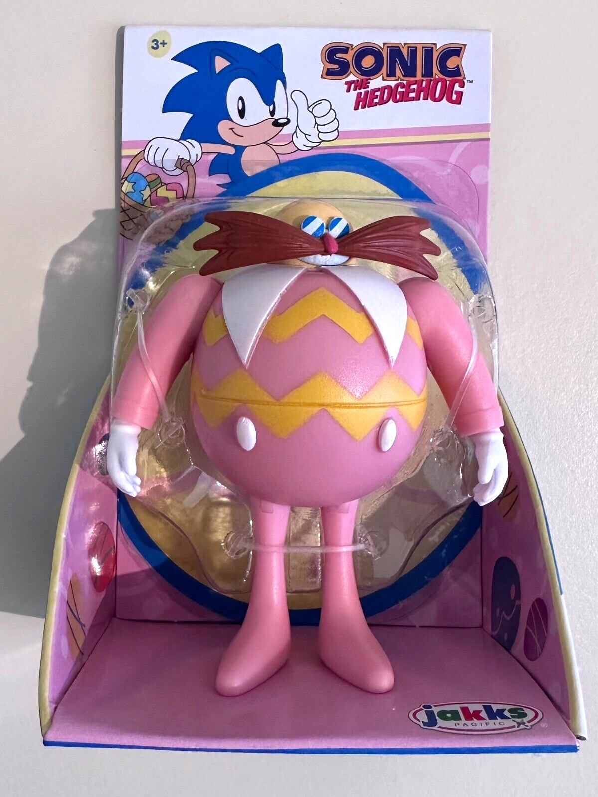 Sonic the Hedgehog Easter 2 1/2&Prime; Dr. Eggman in Pink Egg Costume Mini Figure Toy