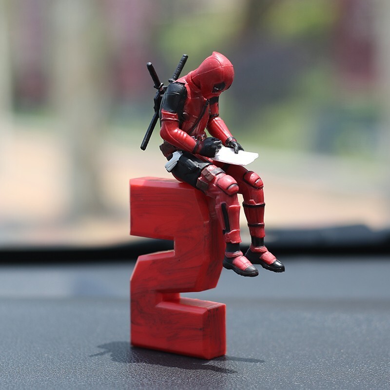 Deadpool Car Interior Figure – Dashboard Anime Decoration Action Figure for Fans