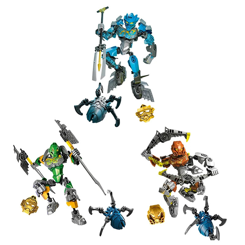 Bionicle Skull Warrior Building Blocks Set – Fun Action Figure for Kids – NO BOX