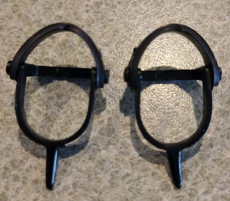 1960&rsquo;s-70&rsquo;s Auth/Orig Marx Johnny West General Custer Pair of Spurs w/Straps