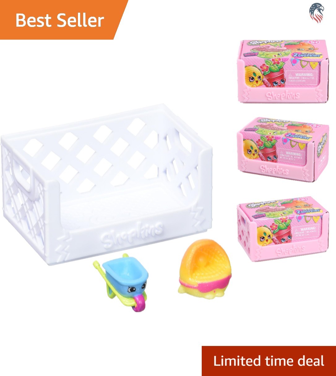Shopkins Series 4 Toy Figure 2 Pack Multicolor Plastic Collectible