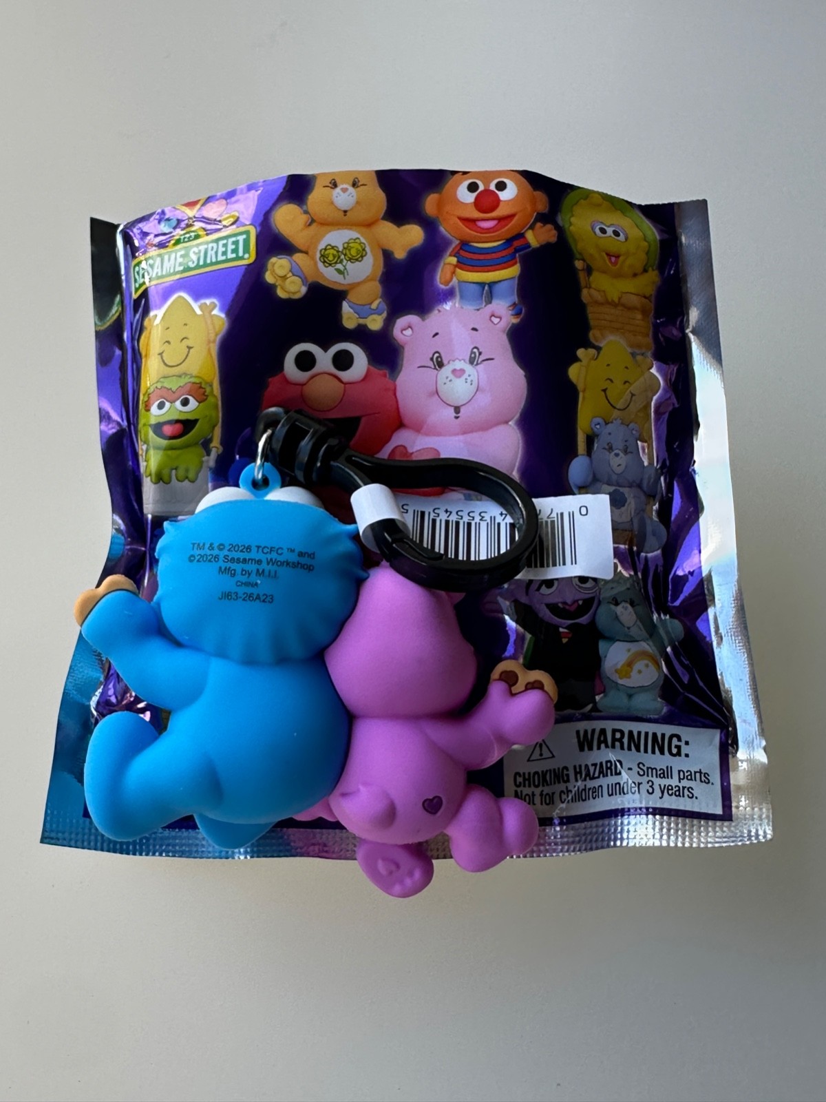 Cookie Monster & Share Bear Care Bears Sesame Street Figural Bag Clip 2026