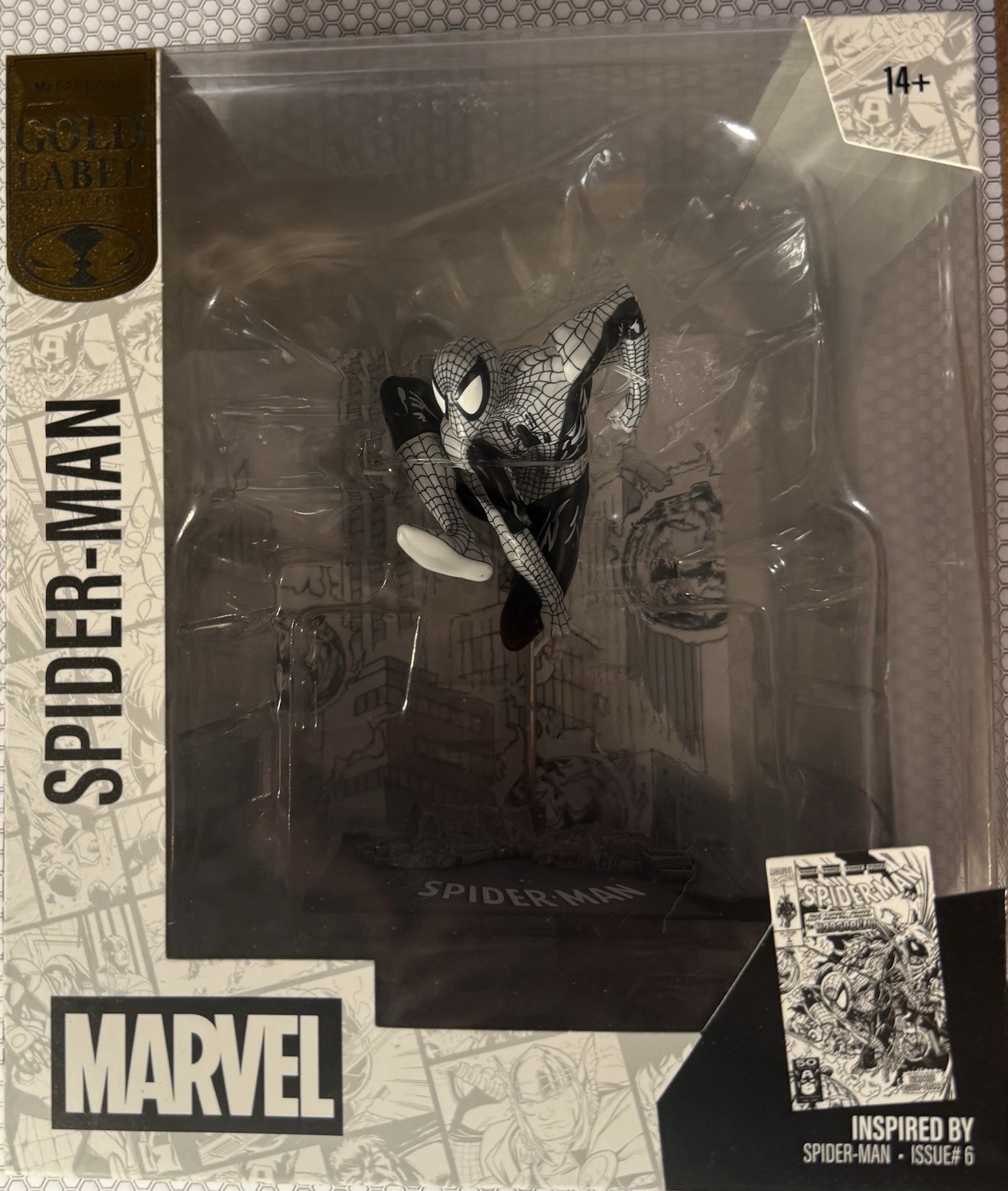McFarlane Marvel Spider-Man Gold Label Collection Figure Sealed Boxed