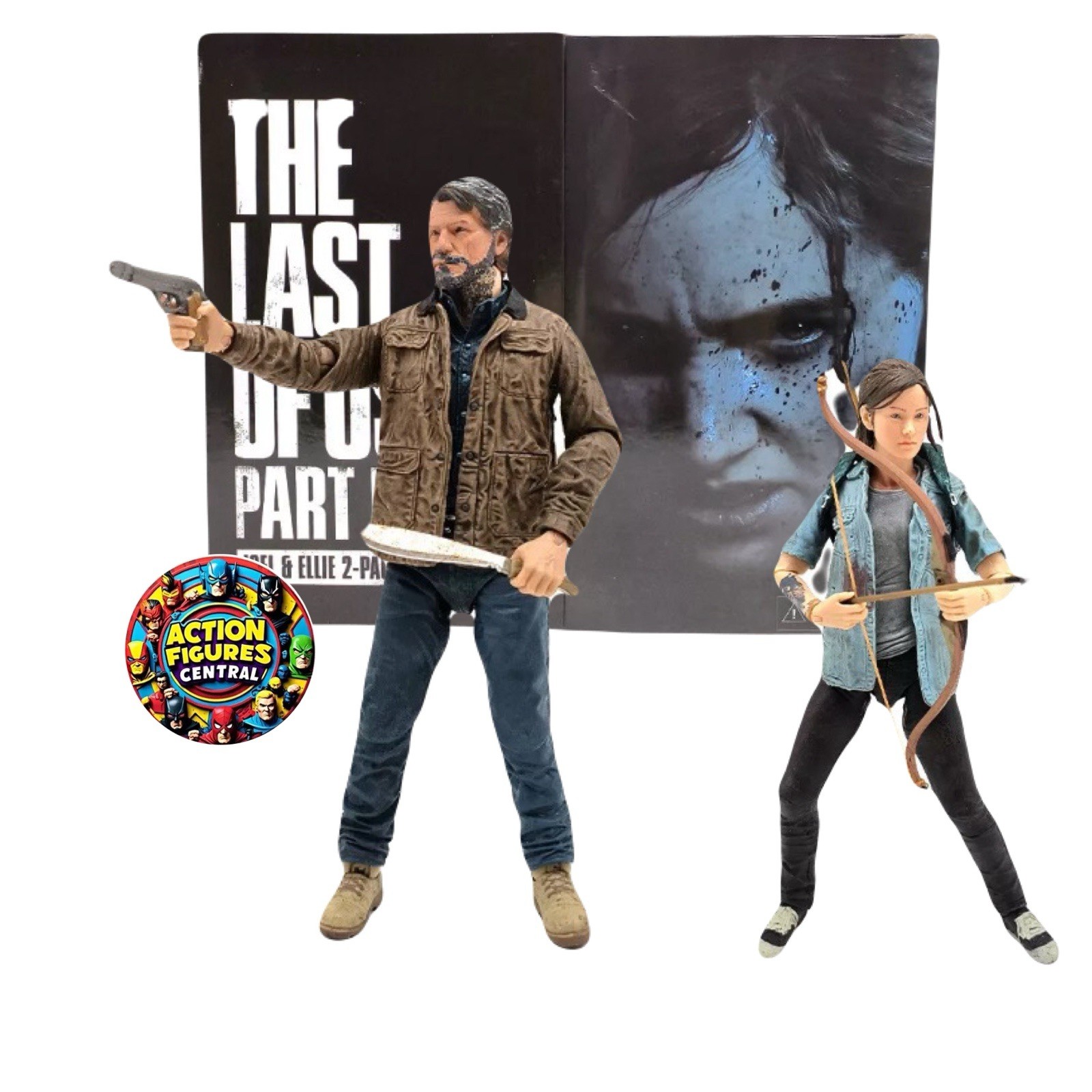 NECA The Last of Us Part II Joel and Ellie Ultimate Action Figures 2-Pack Model