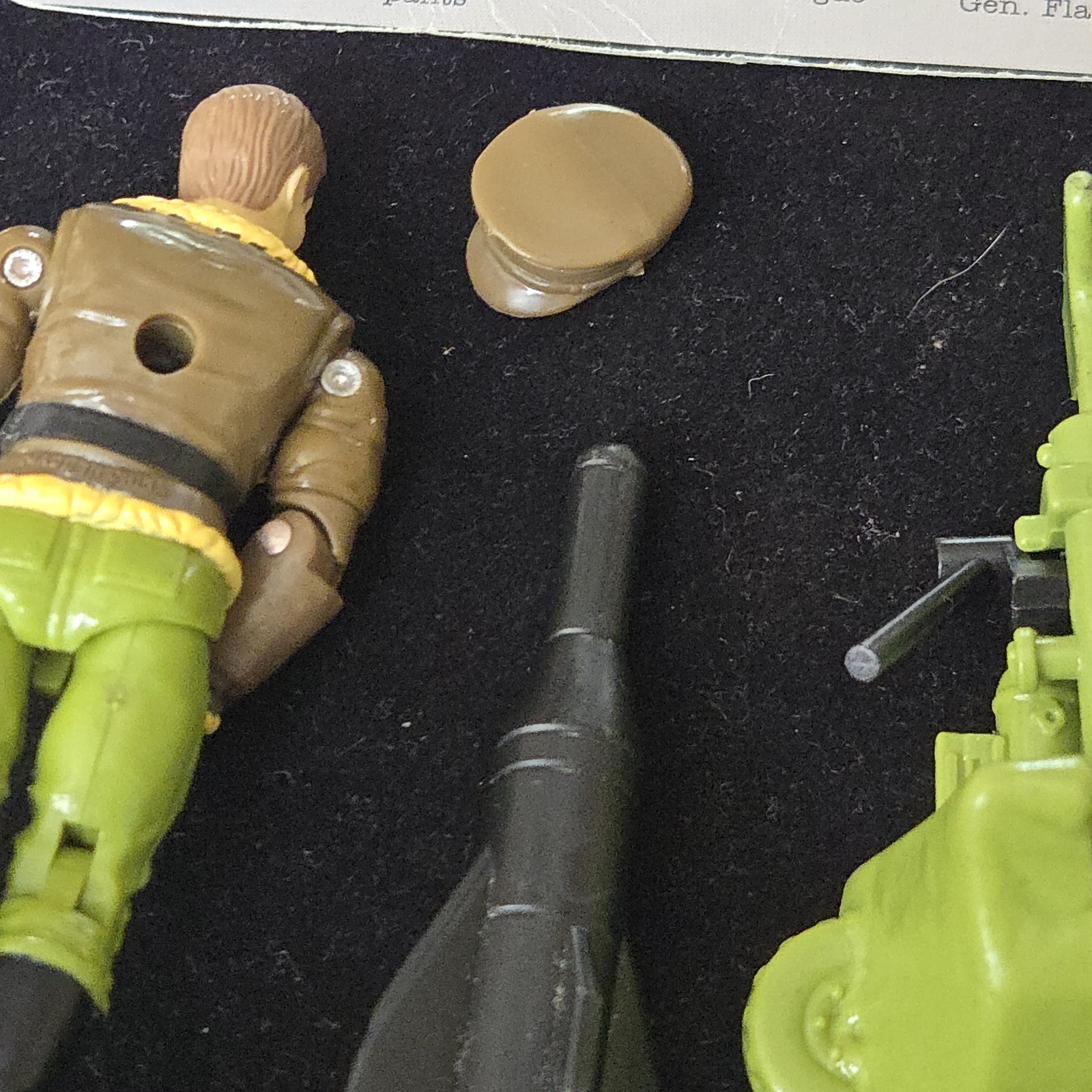 1992 GI Joe General Flagg v2 Complete w Cannon Missile Hat Stand Vintage Hasbro