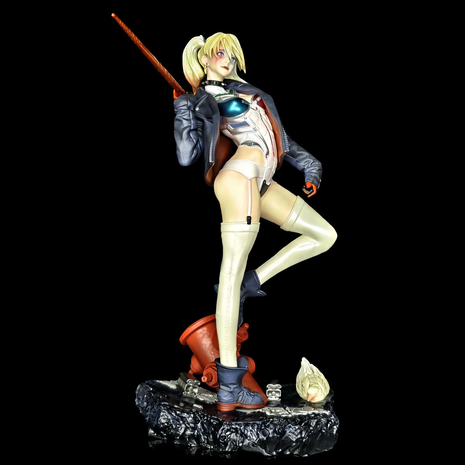 Anime Harley Quinn Cos Asuka GK Statue 1/6 Scale PVC Resin Figure Model