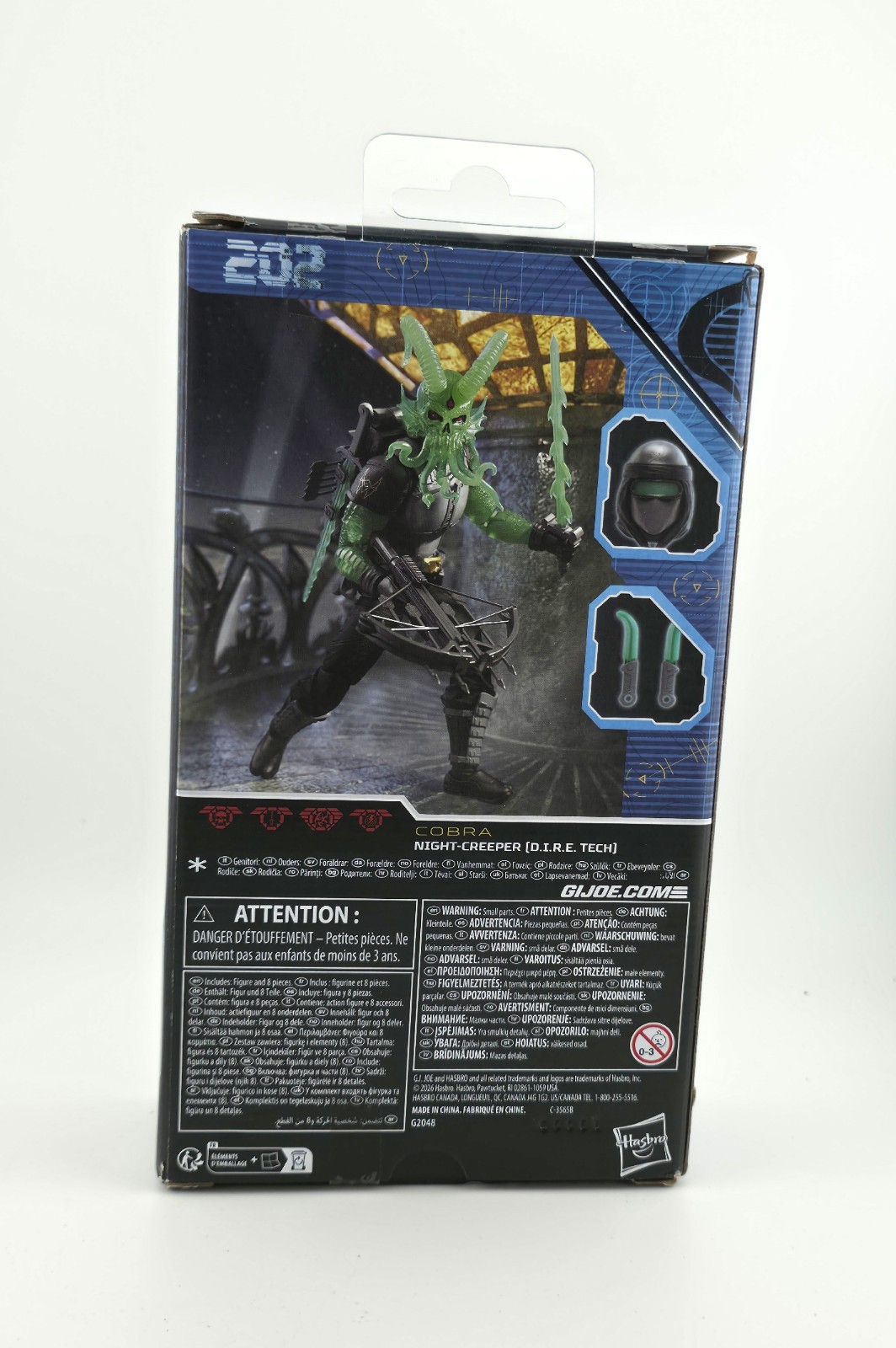 G.I. Joe Classified 202 Night-Creeper D.I.R.E. Tech NO TRANS GREEN PARTS – READ!