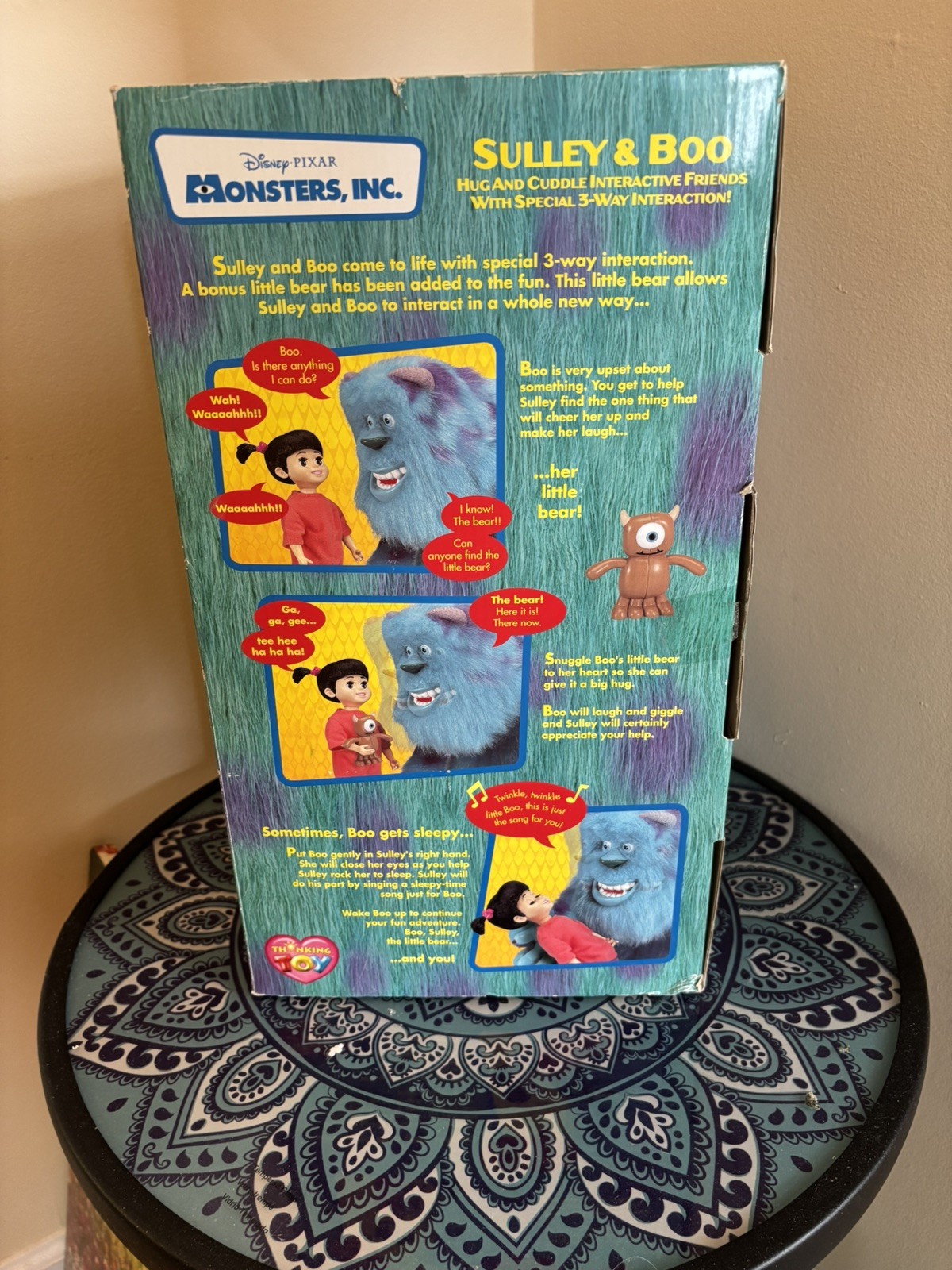 Monsters, Inc. SULLEY & BOO Interactive Friends THINKWAY Disney NIB