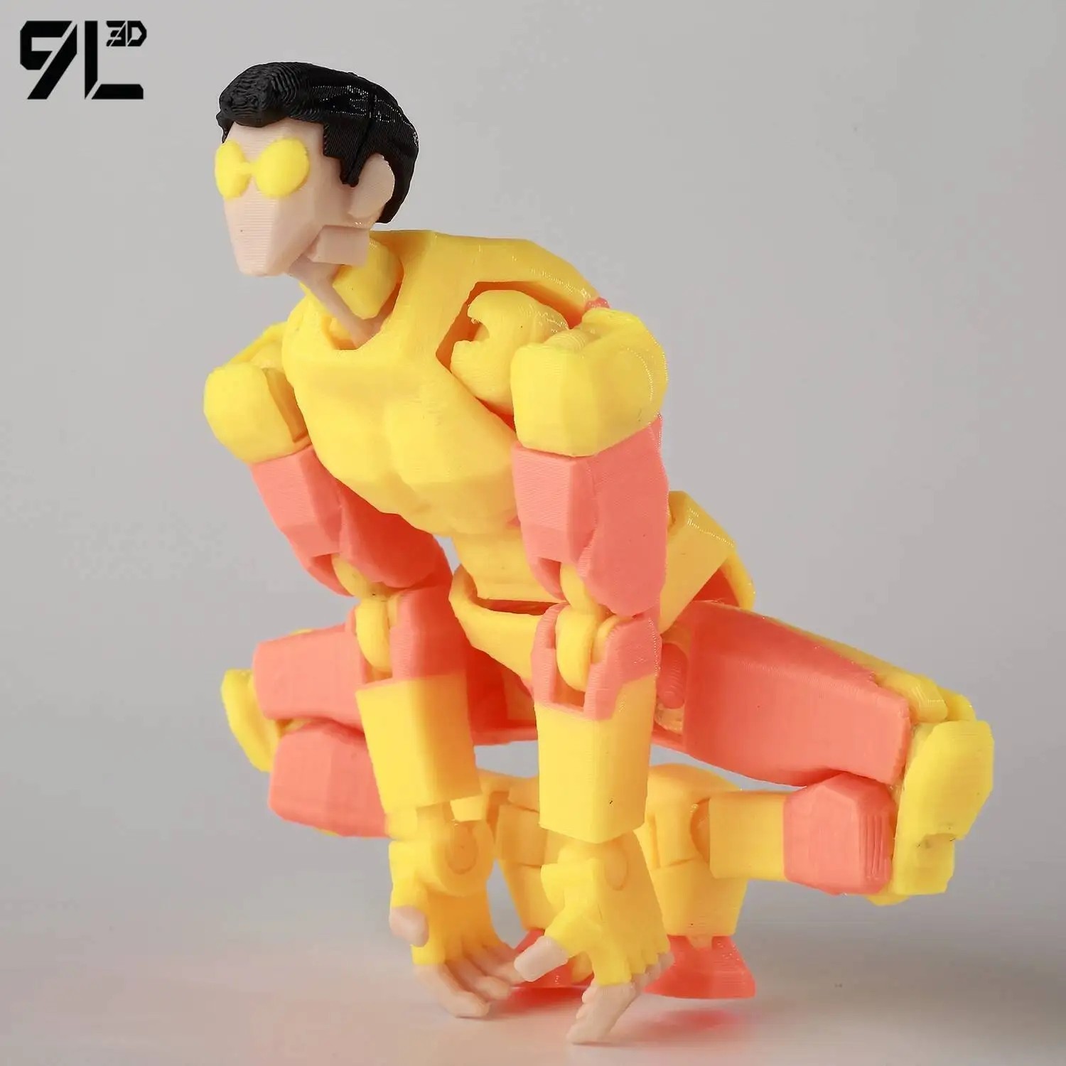 14cm 3D Printed Invincible Superhero Action Figures with Articulatable Limbs