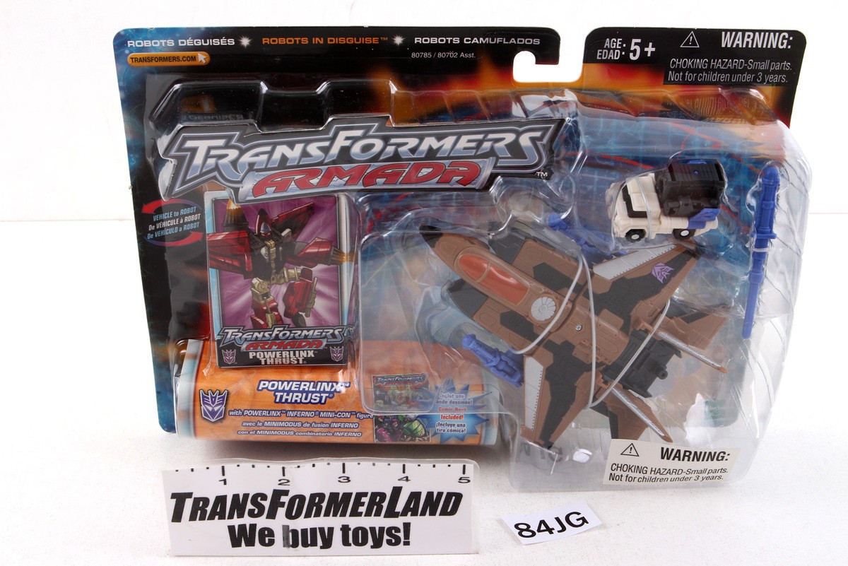 Transformers Armada Super-Cons Thrust Inferno Powerlinx Sealed MISB MOSC