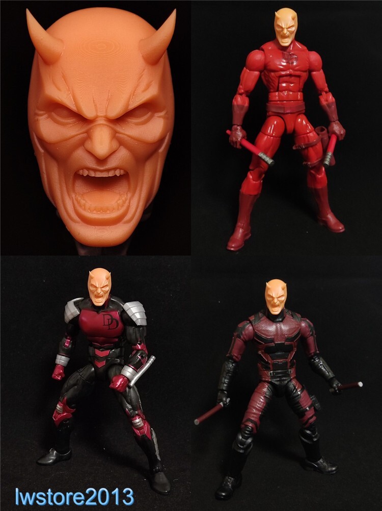 1:12 Solider Charlie Cox C Mask Head Sculpt For 6&Prime; Male Action Figure Body Toy
