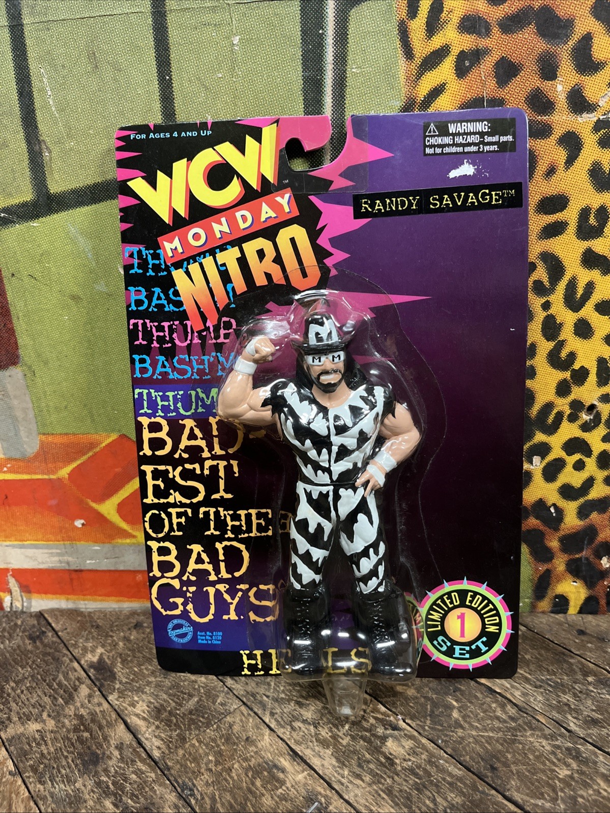 VINTAGE 1997 WCW OSFT MACHO MAN RANDY SAVAGE FIGURE WWF WWE NWO ELITE HASBRO LJN
