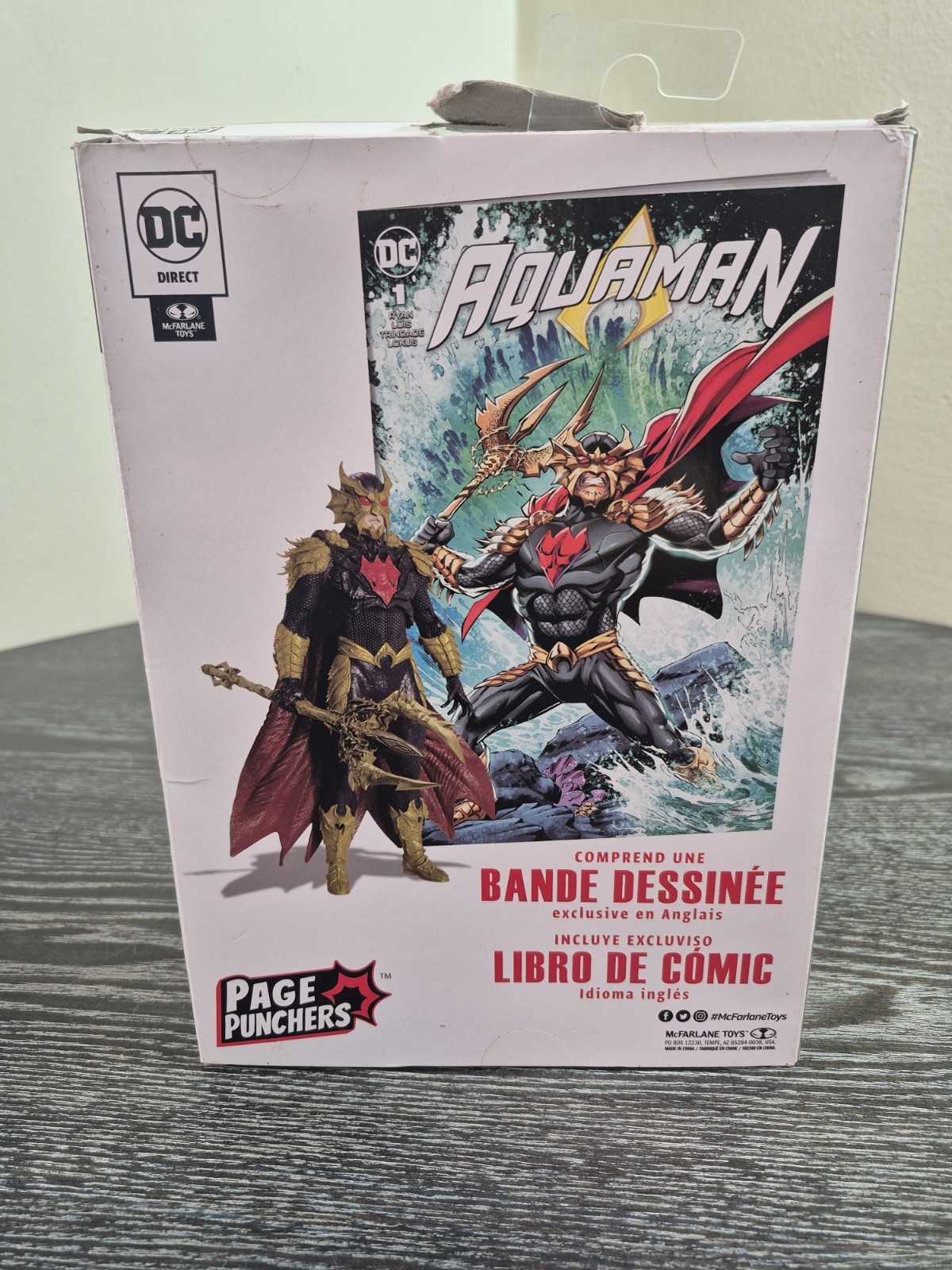 McFarlane DC Direct Ocean Master 7in Figure w/ Comic Book Aquaman Wave 3