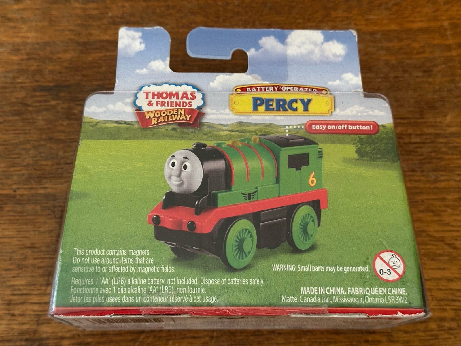Fisher Price Wooden/Diecast Thomas Train Battery Operated Percy! NEW!
