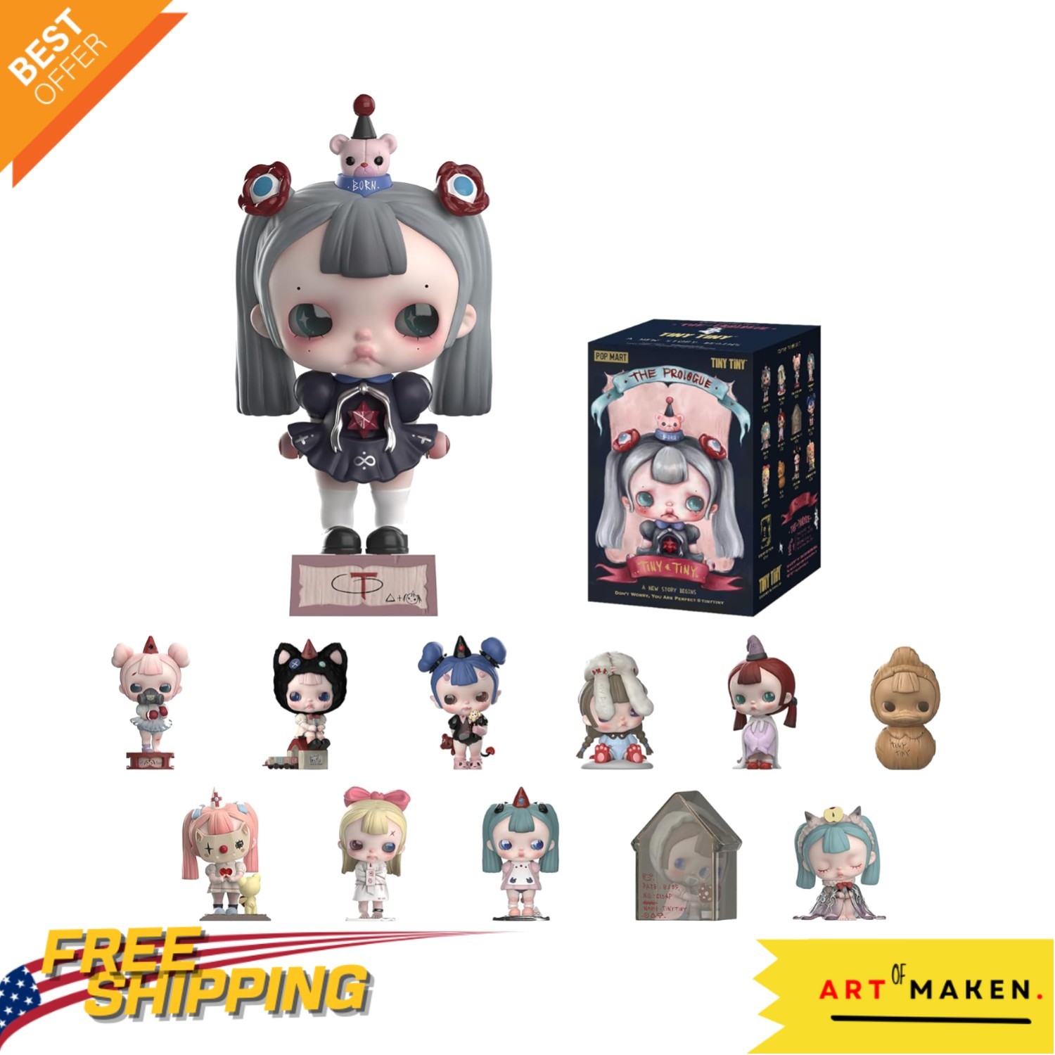 Collectible TINYTINY-Prologue Blind Box Figures – Surprise Gift for Any Occasion