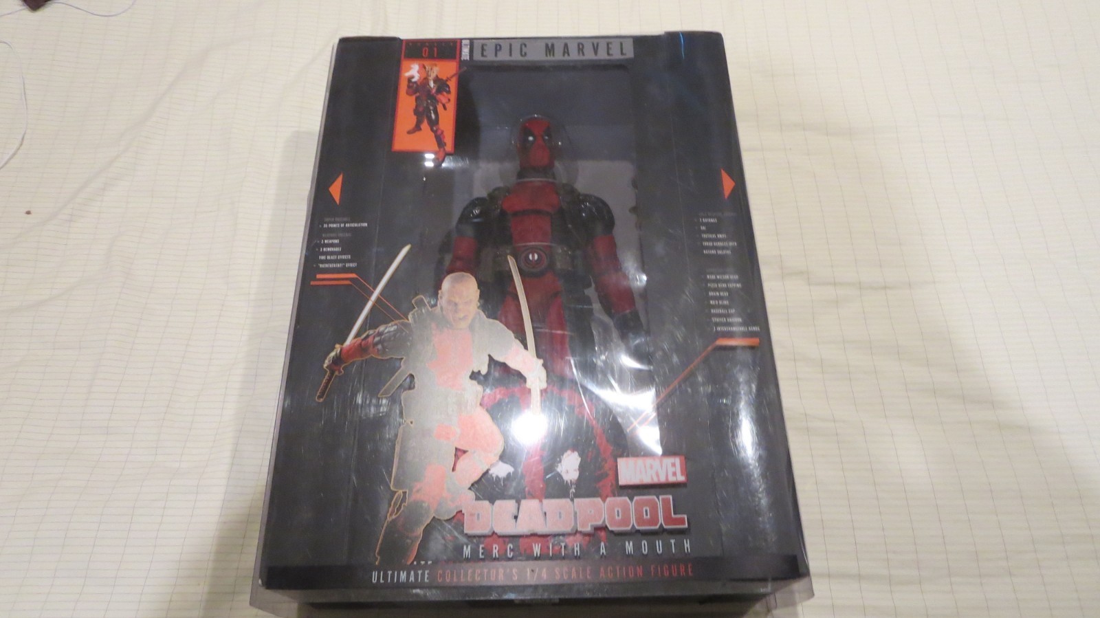 NECA ULTIMATE DEADPOOL Epic Marvel Classics 1/4 Scale 18&Prime; Action Figure #01 Neca
