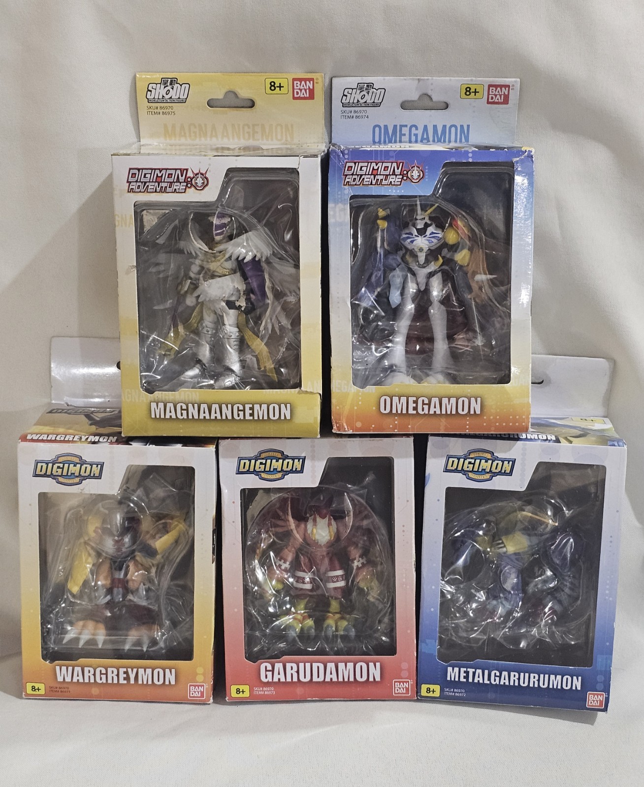 *NEW/SEALED* 2021 Bandai Digimon SHODO 3.5-in Action Figures Complete Set Of 5