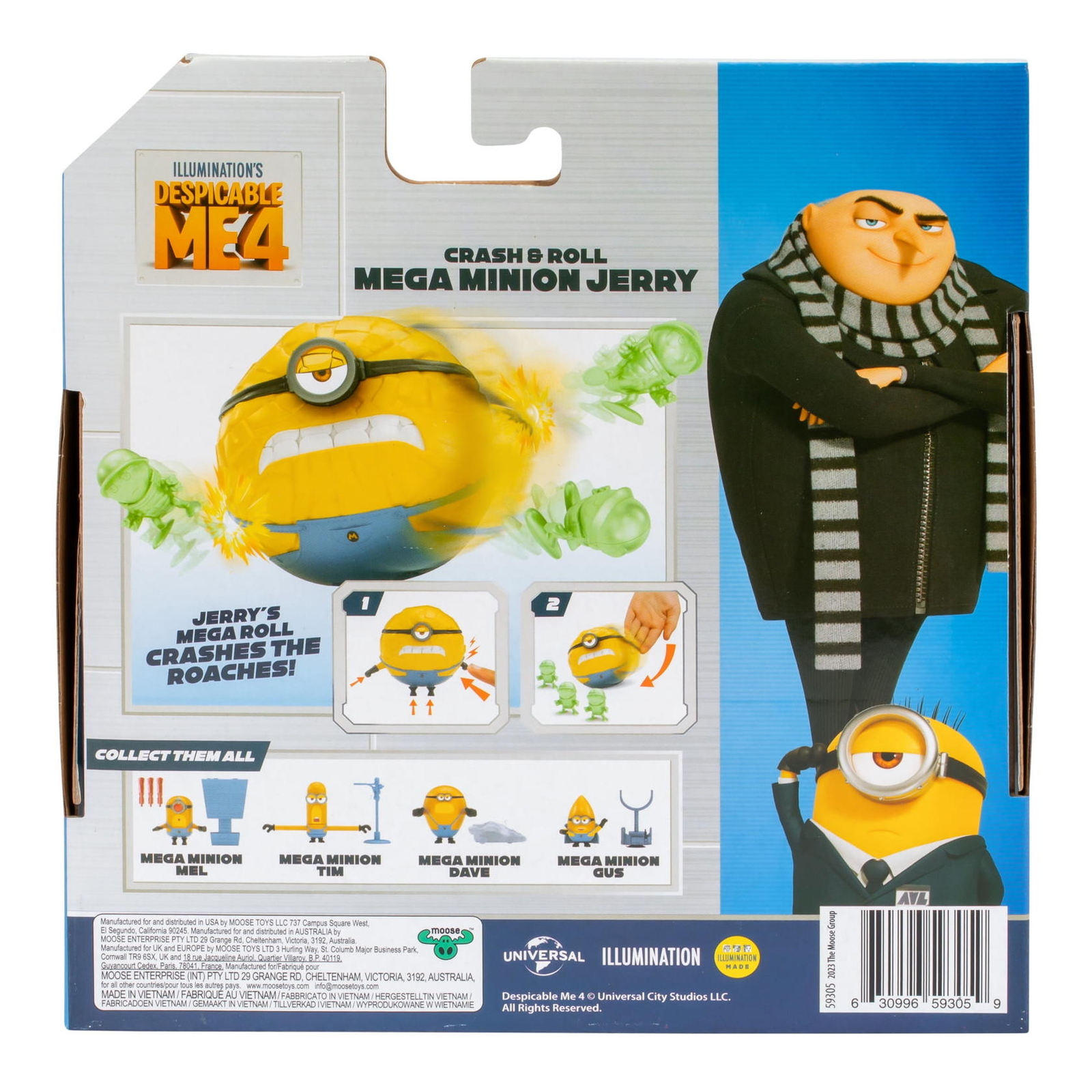 Despicable Me Crash & Roll Mega Minion Jerry Action Figure