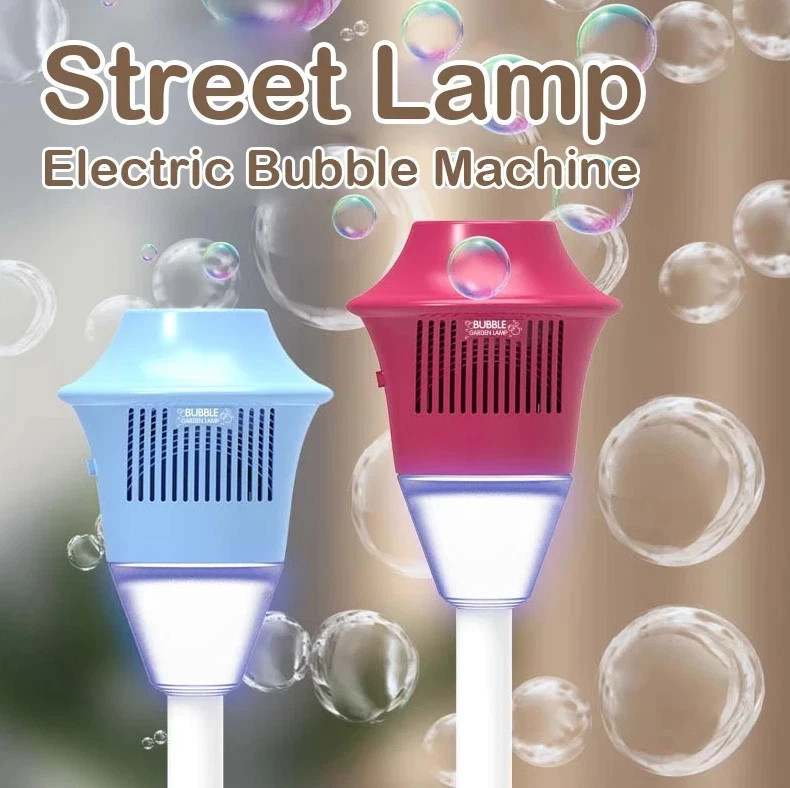 1pc Automatic Street Light Bubble Machine with LED Light for Party & Wedding*