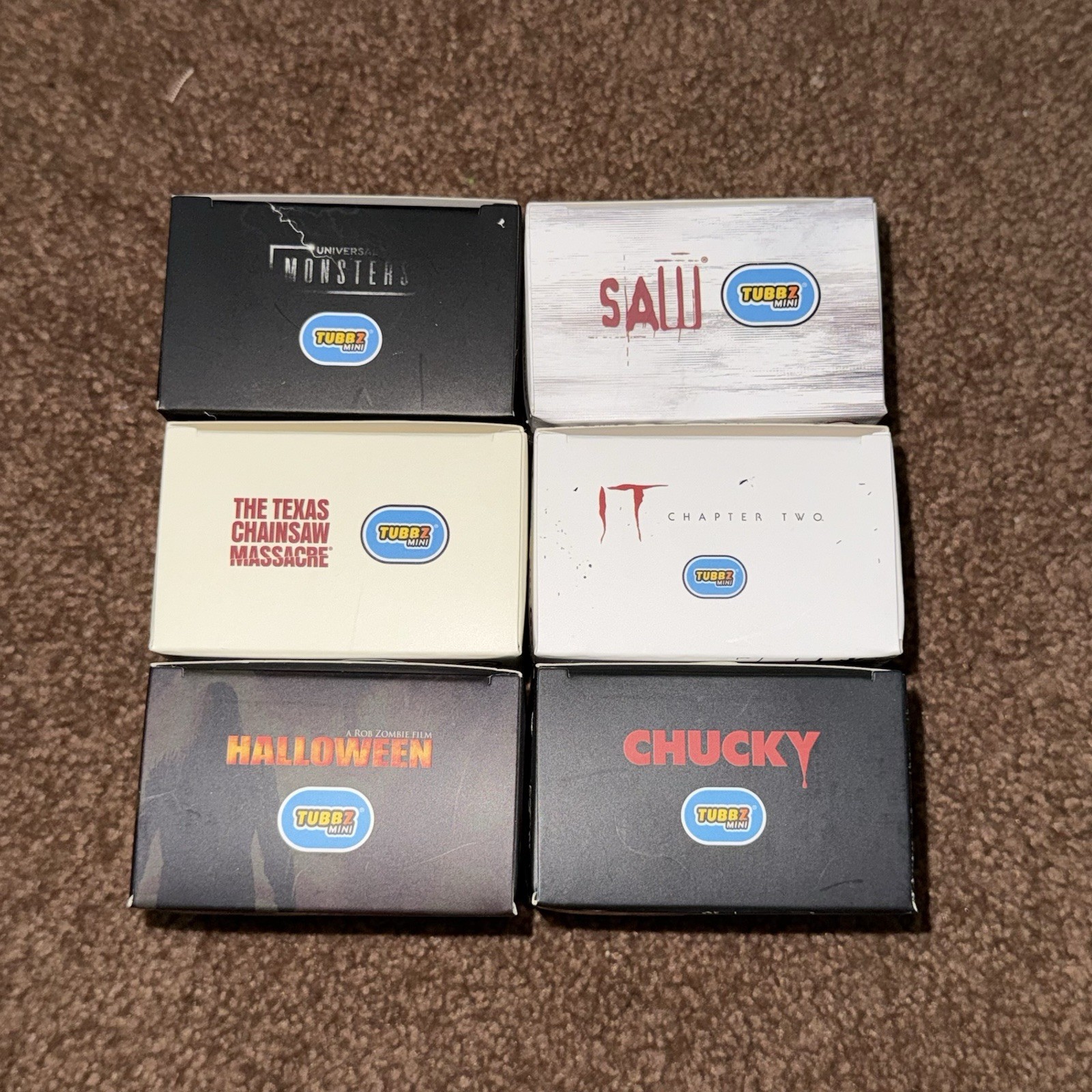 Five Below Exclusive Black & White Horror Mini Tubbz Bundle