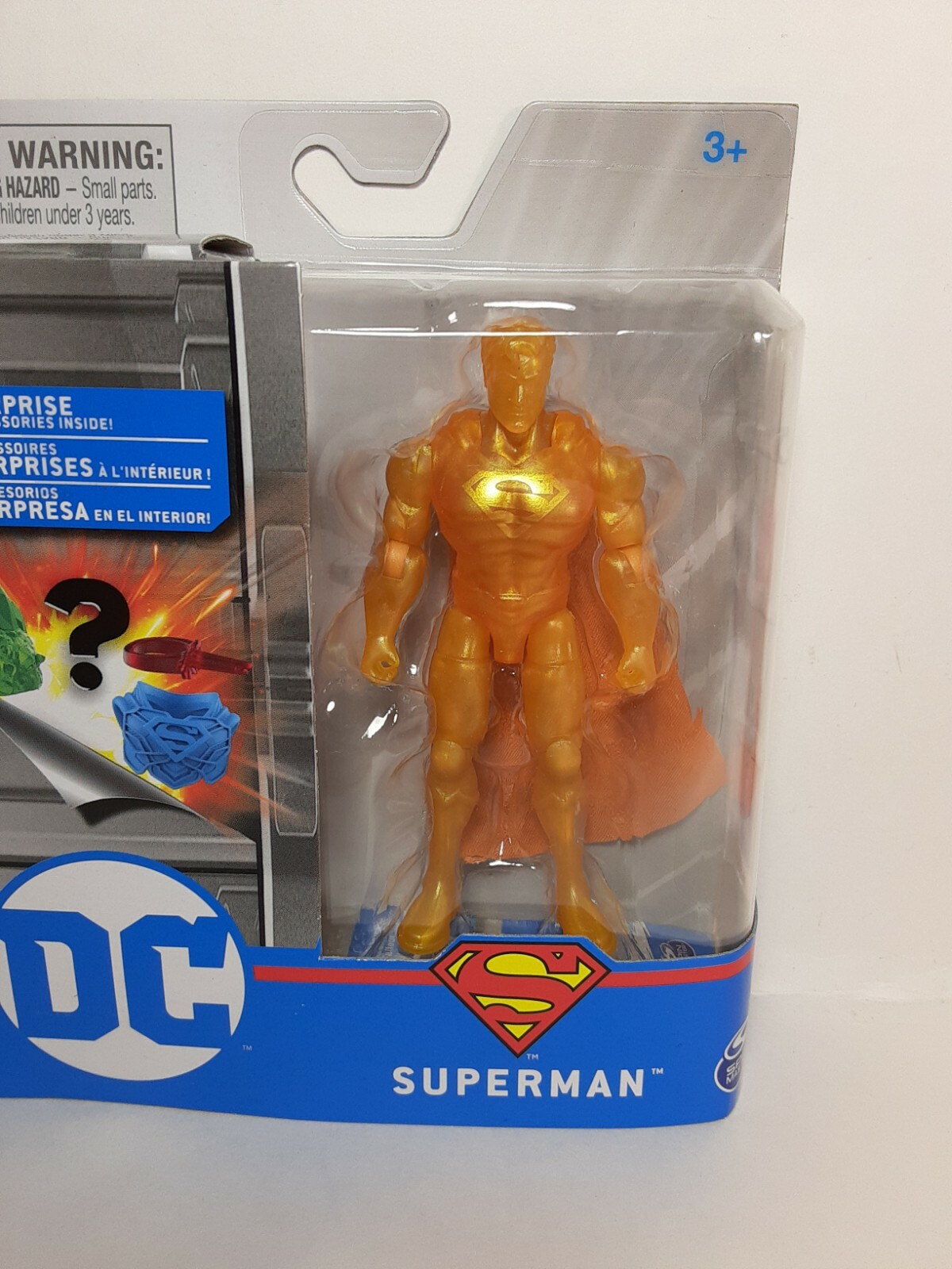 Spin Master DC Heroes Unite Superman Gold Chase 4&Prime; figure NEW