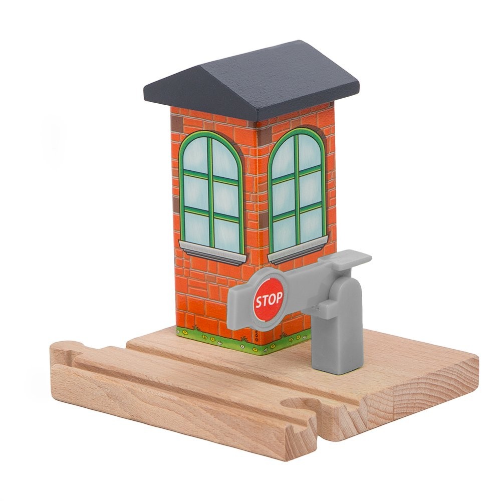 Wooden Train Tracks Set Engine Stop/go Checkpoint with Thomas & Friends Woode…
