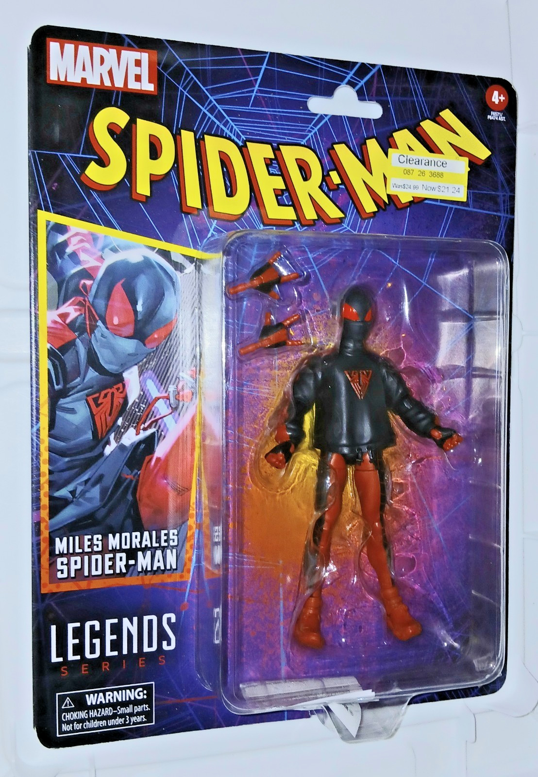 MARVEL LEGENDS RETRO SPIDER-MAN MILES MORALES SPIDER-MAN 6&Prime; FIGURE HASBRO 2022