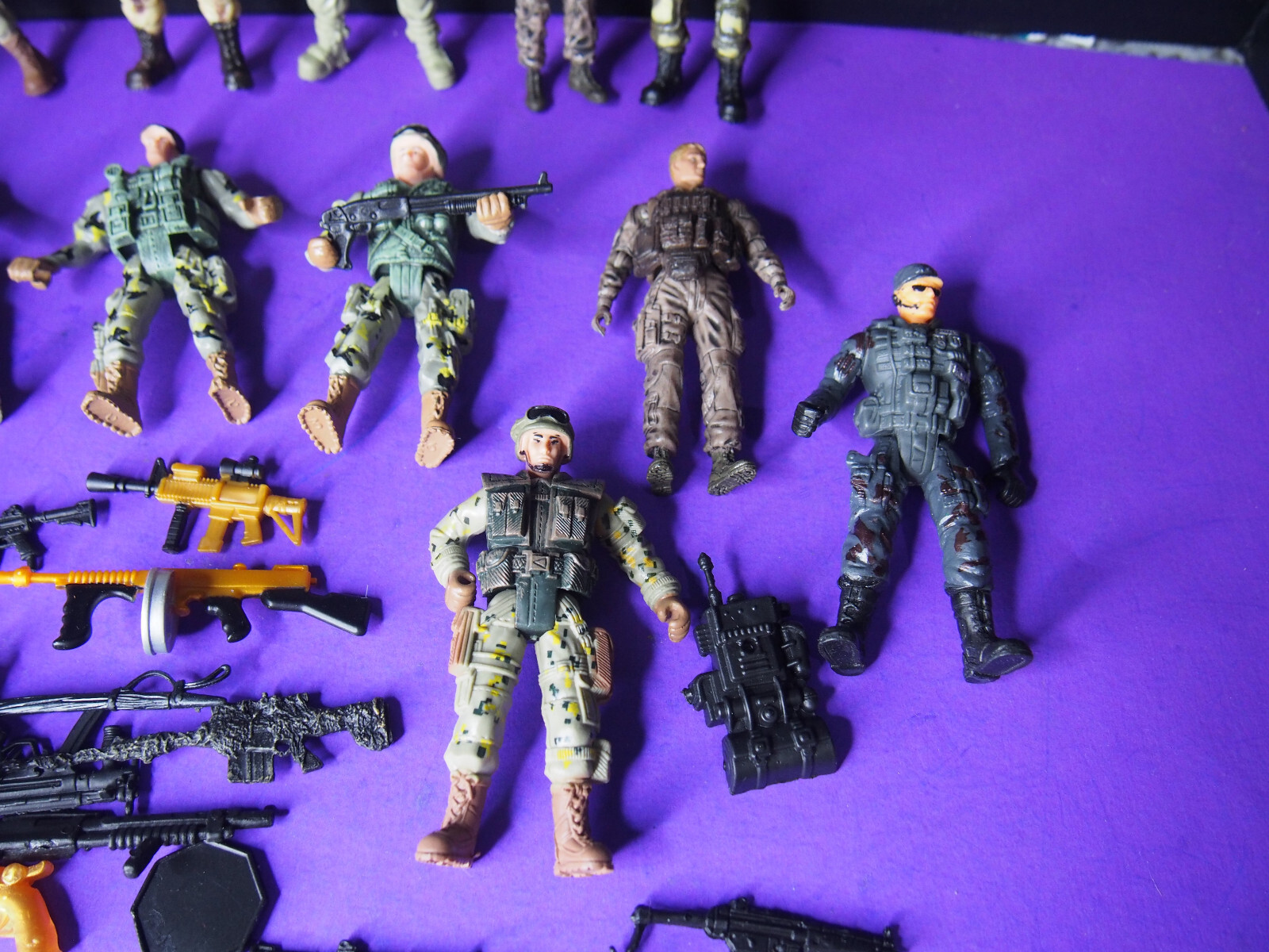 LOT 18 The Corps Action Figures Weapons and more as shown