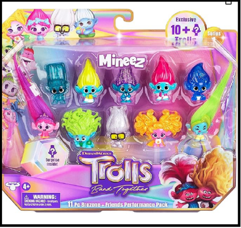 DreamWorks Trolls Band Together Mineez 11pc Brozone + Friends 1.5&Prime; Figure