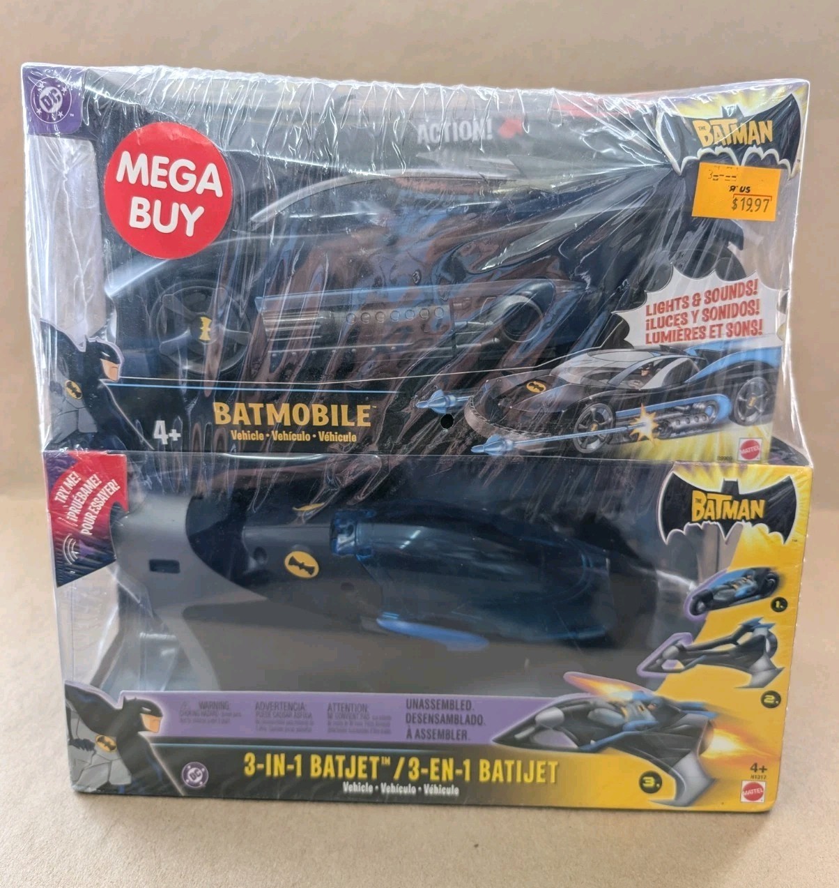 The Batman Batmobile And 3 In 1 Batjet Mega Buy. Brand New Sealed
