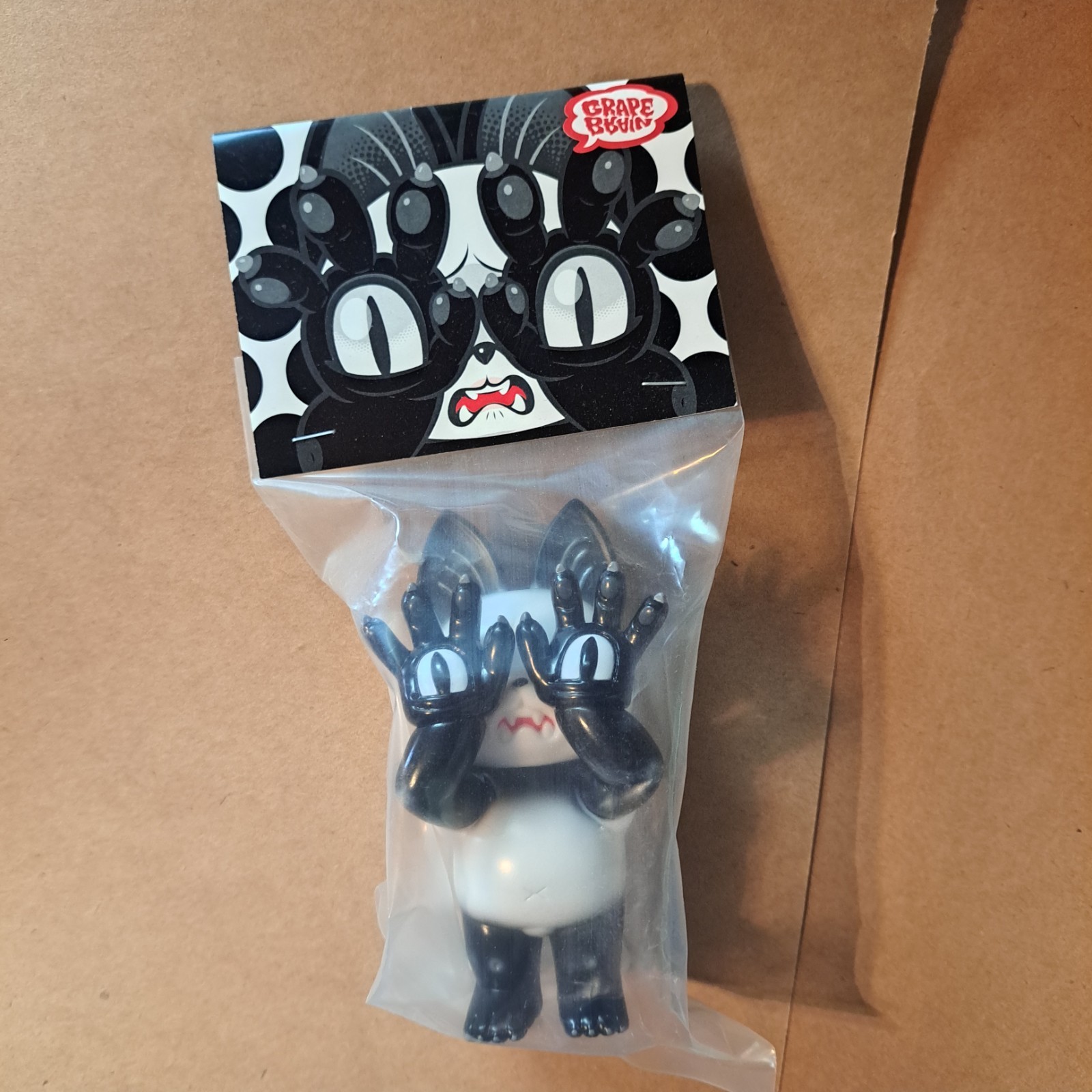 NEW Grape Brain Onigiri Hell&rsquo;s Cat PANDA Sofubi SEALED vinyl figure ORIGINAL HTF