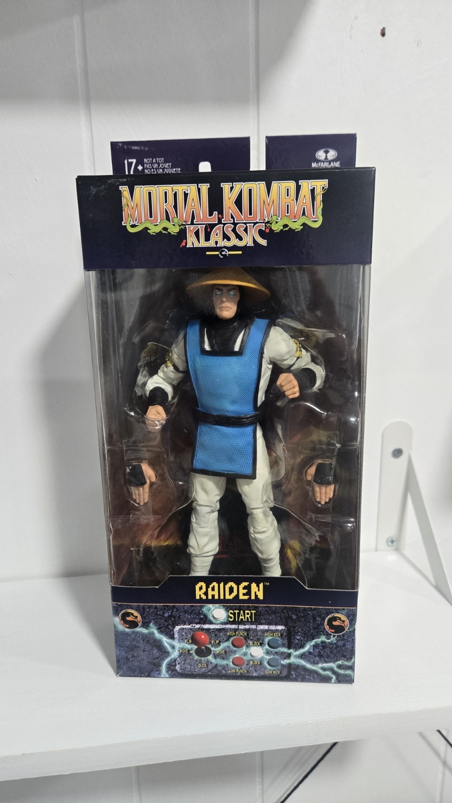 McFarlane Mortal Kombat Klassic Wave 2 – RAIDEN Figure – Loose Open Box Complete