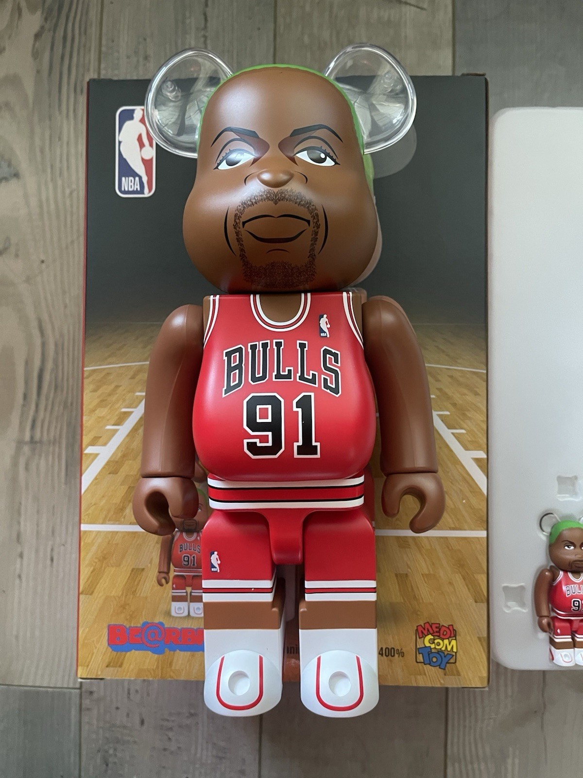 Bearbrick Dennis Rodman NBA 400% Chicago Bulls Medicom Toy Figure 100%