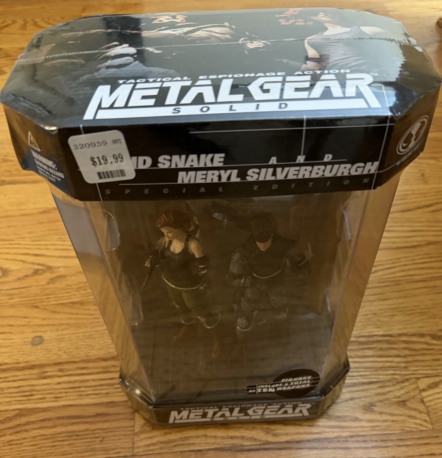 Metal Gear Solid Snake & Meryl Silverburgh Figure Set McFarlane New Sealed