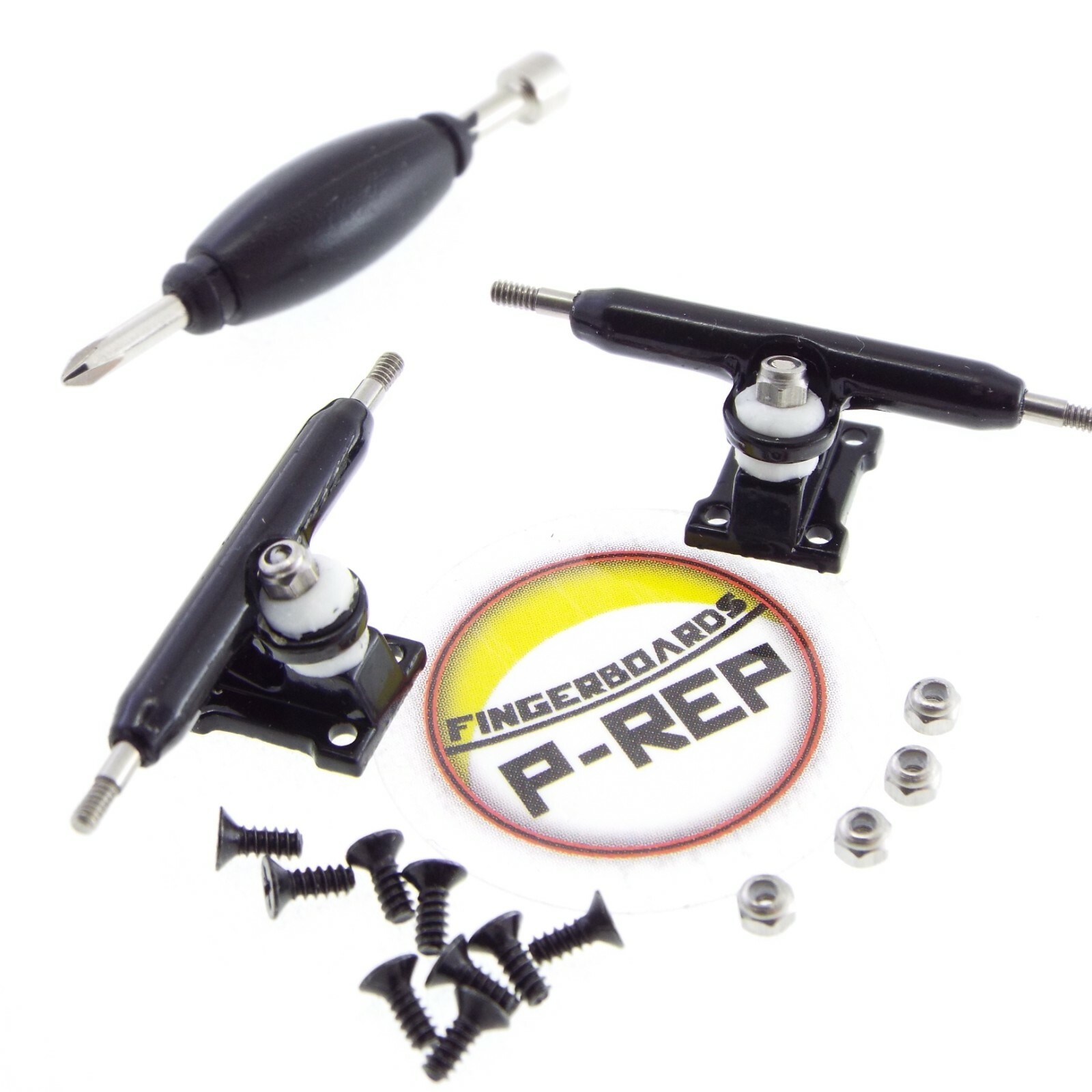 P-REP Solid Performance 32mm Fingerboard Trucks – Black