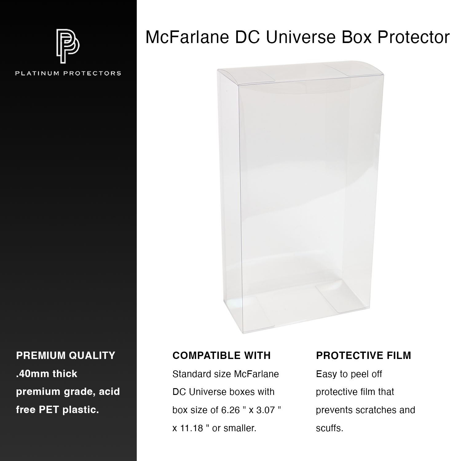 McFarlane DC Multiverse Box Protector Case for 7&Prime; Action Figure Retail Display
