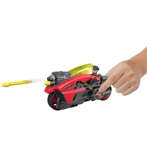 Mattel DC Premier New Robin Cycle Action Figure Motorcycle w/ Darts NIP
