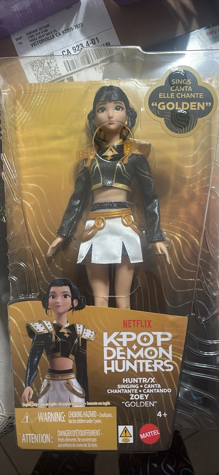 Mattel KPop Demon Hunters HUNTR/X Sings Action Figure Doll Zoey Rumi Mira