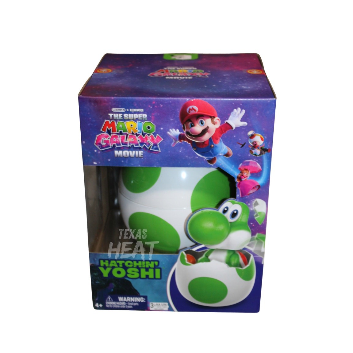Hatchin Yoshi The Super Mario Galaxy Movie Interactive Yoshi Figure New (O4)