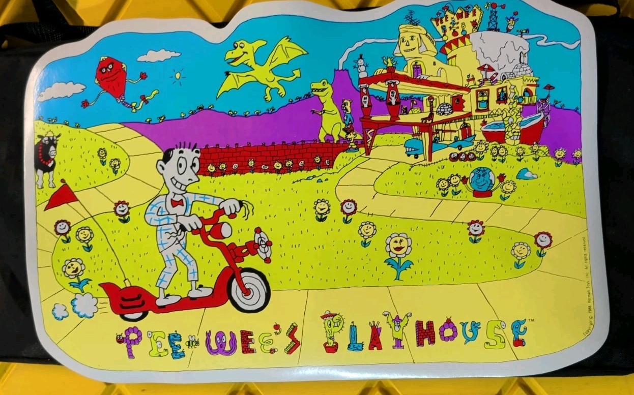 Vintage 1988 PEE-WEE&rsquo;S PLAYHOUSE TABLE PLACE MAT
