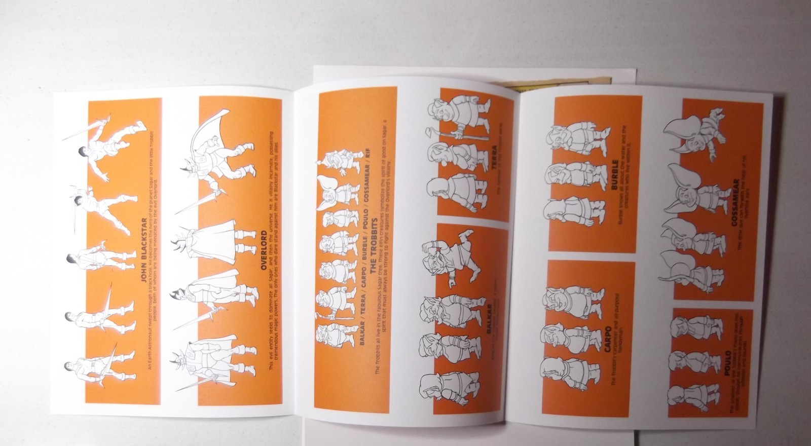 Blackstar animators character paper sheet folder Vtg 1983 Pre- Motu He-man