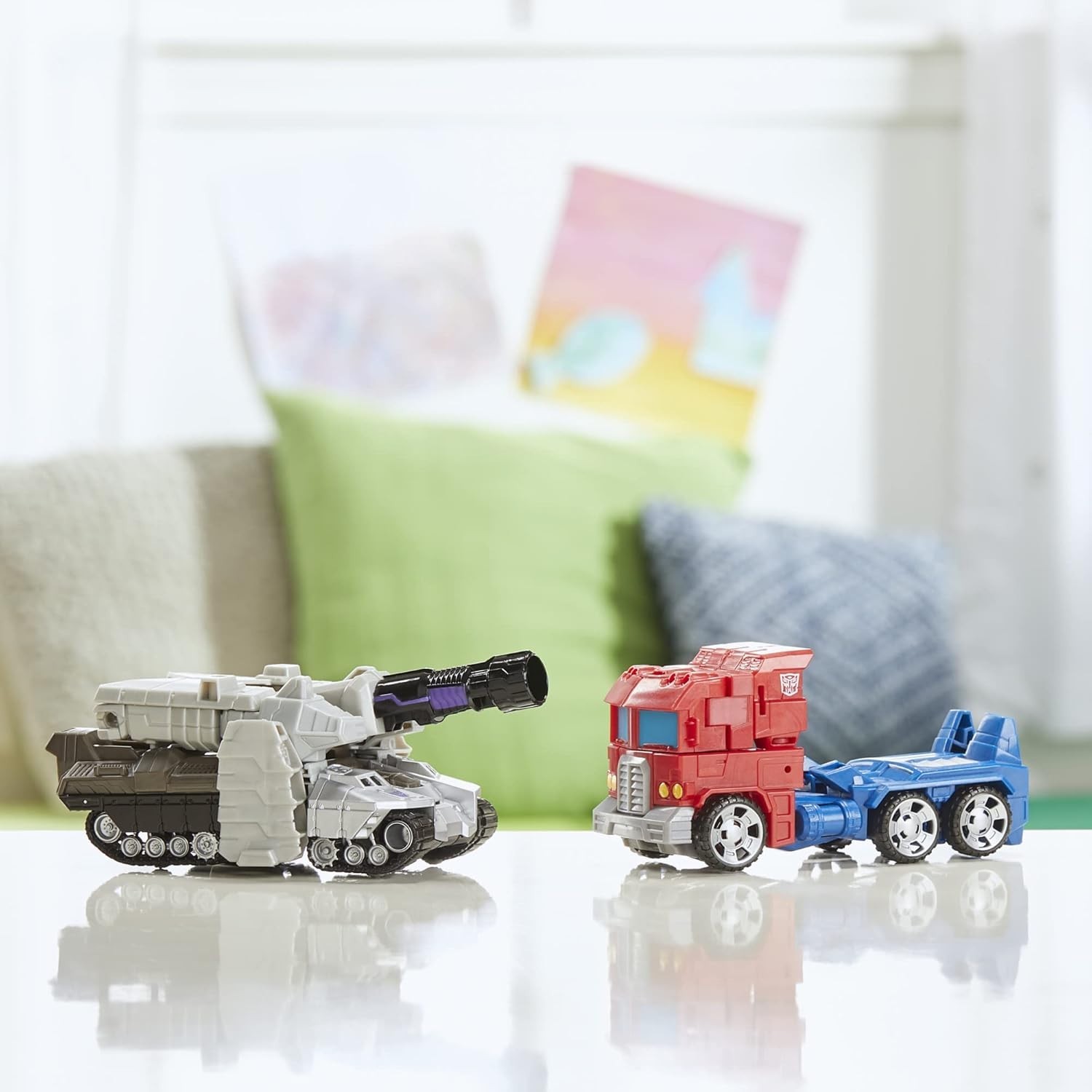 7-Inch Transformers Action Figures: Optimus Prime & Megatron Set for Kids