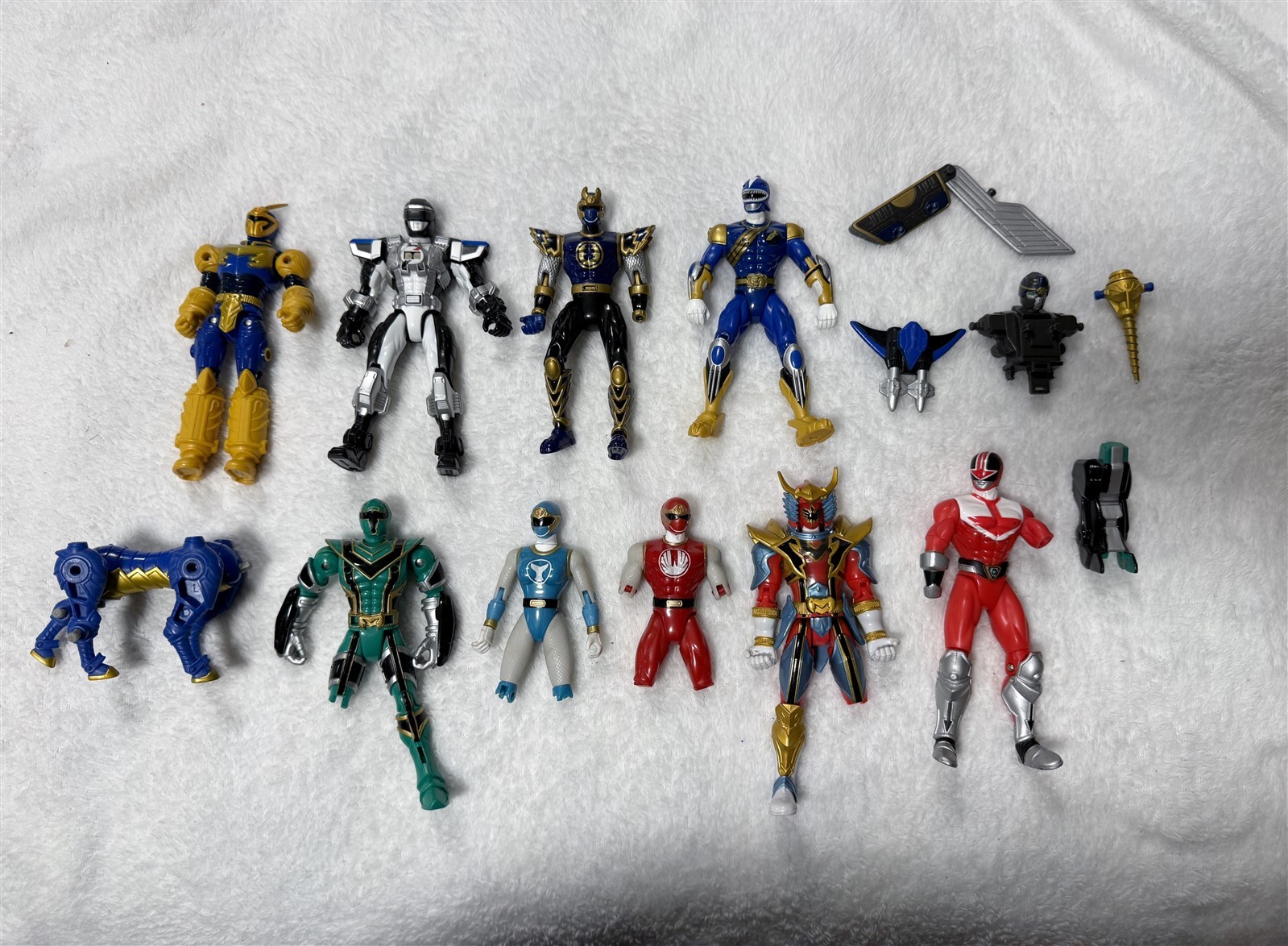 BANDAI POWER RANGERS ACTION FIGURE LOT « AS SHOWN / PARTS »