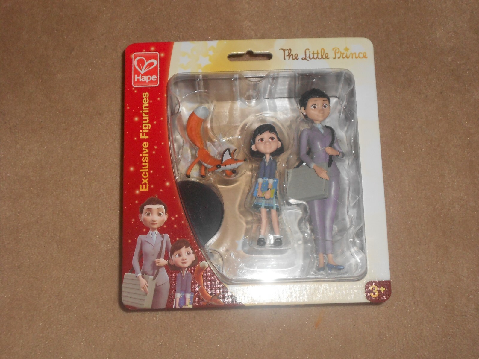 NEW, THE LITTLE PRINCE ACTION FIGURE SET, LITTLE GIRL, MOTHER & FOX
