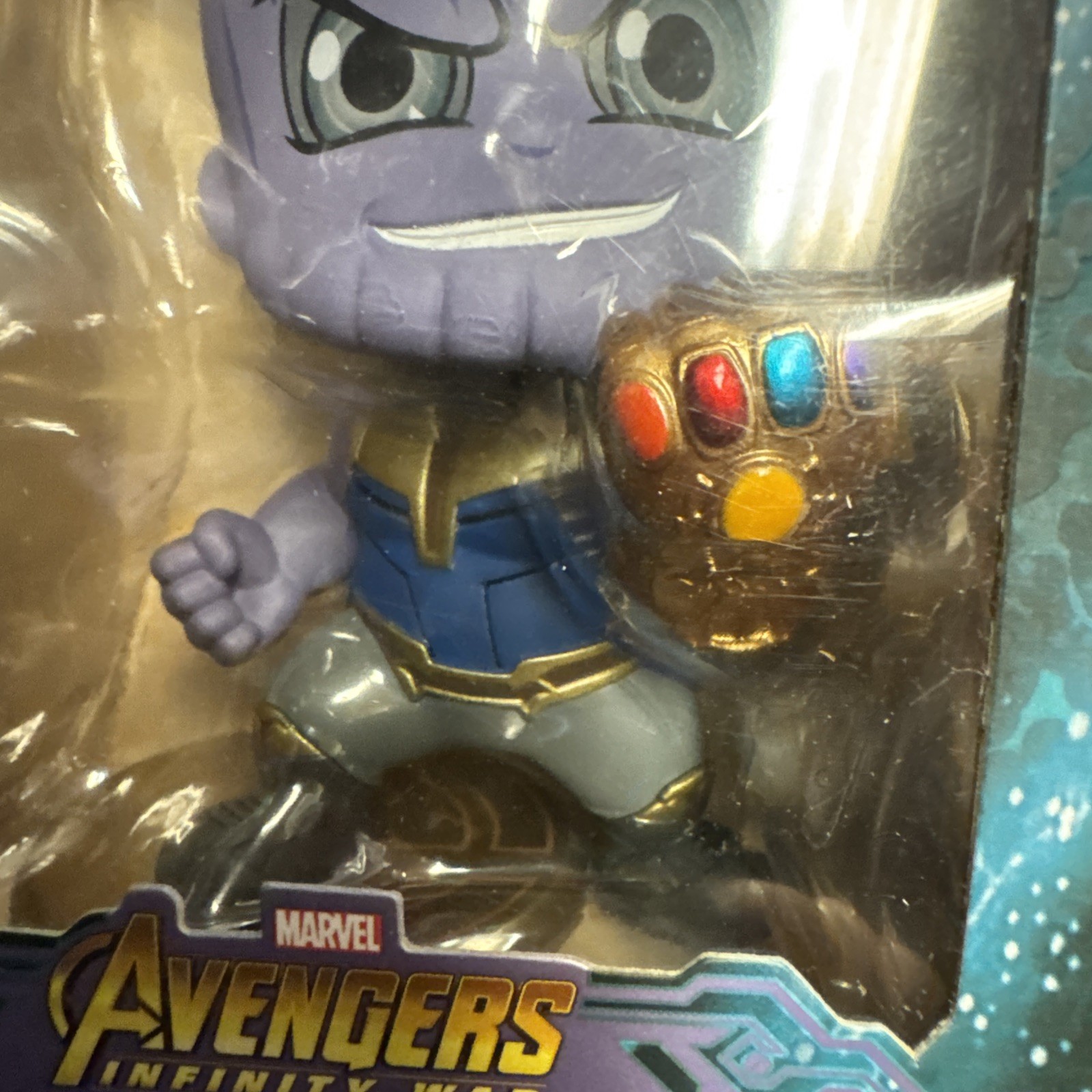 Marvel Avengers Infinity War Thanos and Iron Man 4&Prime; In Bobble Figures Cosbaby